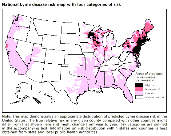 Lyme Disease Map – United States